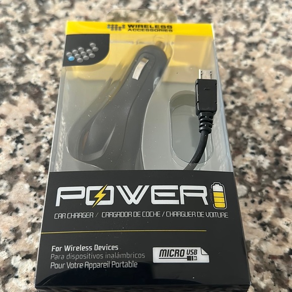 NWT POWER 8ft. Car Charger. For Wireless Devices. - Picture 1 of 3